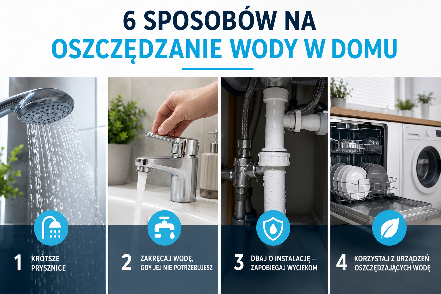 Proste nawyki oszczędzania wody w domu pozwalają chronić środowisko i obniżyć rachunki. 